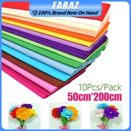 10PCS 50x200cm | Italian Crepe Paper for Flower Party Decorations Crepe Paper Roll