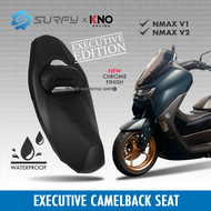 KNO Nmax v1 v2 Executive Camel Back Seat Suede And Leather With Chrome Finish Embroid Logo Anti-Slip