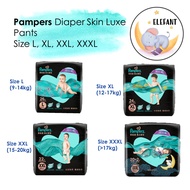 [1 Carton] Pampers Diaper Skin Luxe Pants Size L, XL, XXL, XXXL