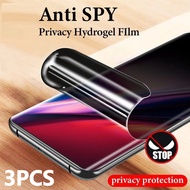 3Pcs Anti Spy Privacy Screen Protector For Vivo iQOO Z6 Z5 Z5x Z5i Z3 Z3x Z3i Z1 Z1i U20 U10 NEX Dua