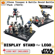 Display Stand for Lego Star Wars Clone Trooper & Battle Droid Battle Pack (75372)