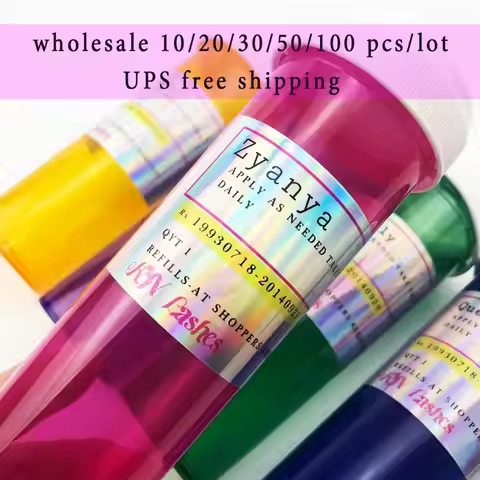 FOXYFOX Wholesale Pill Bottle Lash Box With logo Faux 25mm Mink Eyelashes Case Makeup 3d Mink False 