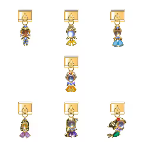 Italian Charm Store Italian Charm Bracelet 9mm Diy Princess Pendant Series