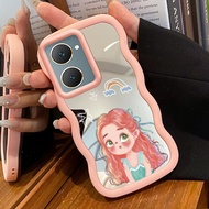 Case For VIVO Y03 Y03T Y100 Y18 Y18i Y18e Y18t Y37 Y28s 5G Case Fashion Girl Hair Coloring Case HP P