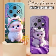 Softcase TECNO SPARK 30C 2025 Silicone Prokamera Cute Cat Motif - Casing Tecno Spark 30c [TC30]