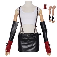 Final Fantasy VII Tifa Cosplay Outfit - Leather Vest and Skirt