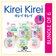 KIREI KIREI [BUNDLE OF 6] ANTI-BACTERIAL FOAMING HAND WASH SOAP BOTTLE|REFILL PACK|ANTISEPTIC FOAM ORIGINAL PEACH