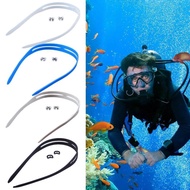 youn 2Pcs Swimming Goggle Lanyard with Lock Clamps  Elastic Snorkeling Diving Goggle Silicone Strap 