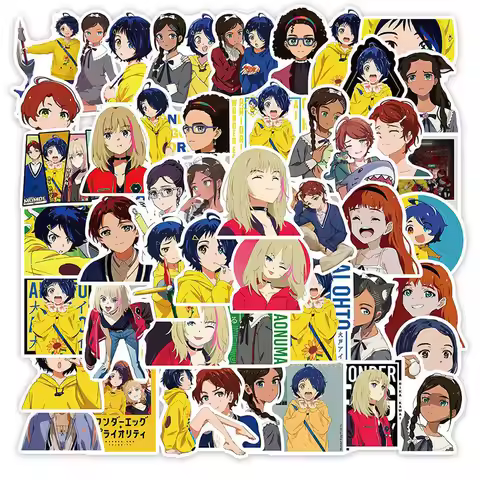 50Pcs Anime WONDER EGG PRIORITY Ohto Ai Stickers Aesthetic Decals Luggage Laptop Phone DIY Waterproo