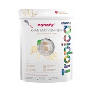 [HB Gift]Khăn mặt viên nén Mamamy Tropical bỏ túi tiện lợi chất liệu 100% sợi tự nhiên và rayon