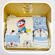 DORAEMON GIRLFRIEND BIRTHDAY, CHRISTMAS GIFT SET INCLUDING CARD AND BOX - TOTE BAG AND SOCKS/SOCKS