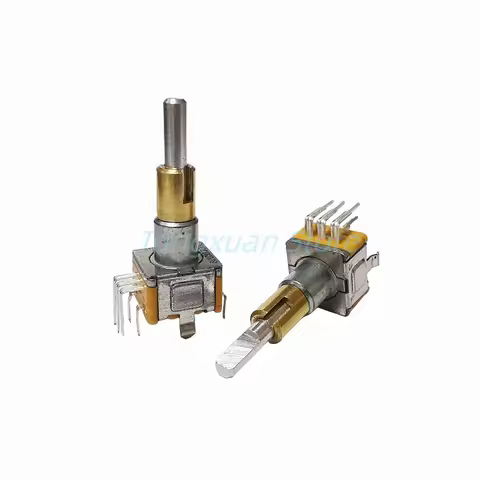 1pc EC11EBB24C03 EC110701N2B Dual-Shaft Axis Encoder With Push Button Switch 8Pins 30 Position 15 Pu