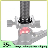 Extendable Carbon Fiber Tripod Extension Pole 2-Section Rod Max Height 32cm/12.6in 1/4 Inch Screw fo
