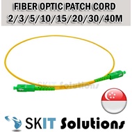 2/3/5/10/20/30/40M Fiber Fibre Optic Patch Cord Optical Internet Broadband Cable OpenNet Singtel Starhub M1 ★SG Seller★C