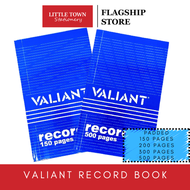 Valiant Record Book Notebook Hard Cover Junior Record Book