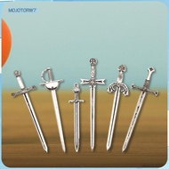[mojotorw7] Decorative Knight Sword Charms, Metal Pendants, Bookmark, Swords for Miniature Scenes, O