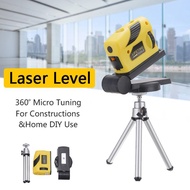 Laser Horizontal Line Punch 360 Degree Fine-Tuning Slash with Bracket Infrared Cross 2-Line Laser Li