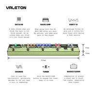 Valeton Dapper BASS Multi Effects Pedal Strip 6 in 1 Multi Effect Bass Tuner Chorus Octaver Dirty Q 