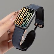 Silicone+Leather Strap for Xiaomi Mi Band 9 Pro/Mi Band 8 Pro Magnetic buckle Bracelet for Redmi Wat