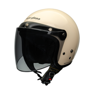 Cargloss CFM Retro Visor Pet Helm Half Face - Avorio Naiade