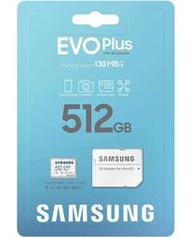 SAMSUNG 三星 130MB/s 512GB 512G EVO PLUS micro SDXC SD A2 記憶卡
