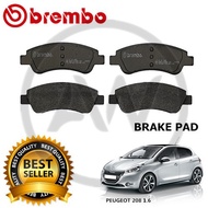 BREMBO Peugeot 208 1.6 VTi Front Rear Disc Brake Pad