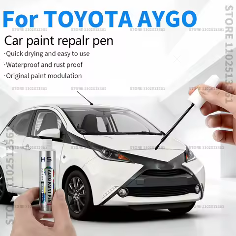 For TOYOTA AYGO Paint Repair Pen Touch Up Scratch Remover DIY Car Accessories Atomic Silver Pure Whi