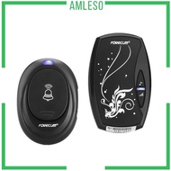 [Amleso] 100M Range 36 Melodies Digital Chime Wireless Door Bell Cordless EU Plug