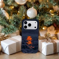 Dark Orange Shadow Stylish printed 2-in-1 phone case Works with iPhone17 Pro Max/17 Pro/17 air/17/16