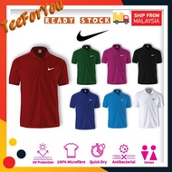Nike1 Collar Tshirt Baju Kolar Unisex OEM dri-fit 100% microfiber cloth baju murah jersi jersey ready stok stock