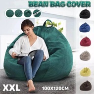 bean bag【ONSALE】 sofa bean Stylish Bedroom Furniture Solid Color Single Bean Bag Lazy Sofa Cover (No Filling) 懒人沙发豆袋