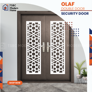 TSBCMODERNHOME Lowest Price Security Door (Double Door) With 10 Locks (ZONE 2) (JBIPOH SEREMBAN MALA