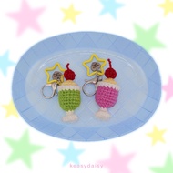 cream soda Wool keychain (Melon | Strawberry) dreams handmade crochet
