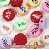 5pcs Cola Bottle Cap Beads Mix Plastic Glossy Premium DIY Crafting Accessories DIY Crafting