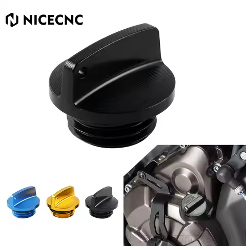 NICECNC Motorcycles Oil Filler Cap Plug For Yamaha R1 R3 R6 FZ1 FZ6/R FZ07 FZ8 FJR1300 MT01 MT07 YFM