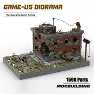 MOC Building Blocks Games Series The Last of Us Diorama Castle  Architecture DIY Assembly Bricks Col