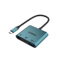 3 in 1 Type-C to HDMI+USB3.2 Gen1+PD3.0 Adapter (OTN-UC301)