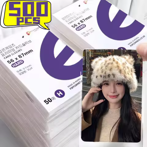 1-500Pcs Korea Card Sleeves HD Transparent Kpop Idol Card Protective Sleeve Photcards Protector Case