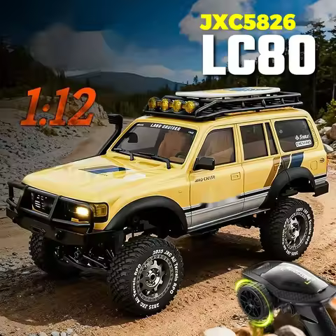 JXC 1/12 Full Scale Lc80 Rc Crawler Cruiser Remote Control Off Road Climbing Car With Light System F