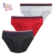 2 sets for 200 Cotton Garterized Brief for Kids Boys 3IN1 RANDOM COLOR 4-7 Years Old [P-4012]