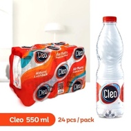 Cleo Air Mineral 550Ml X 24 Botol (Kemasan Plastik) (Khusus Sameday