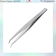 ANEX Stainless Steel Tweezers, AA Type, Curved Tip, 150mm, No. 128