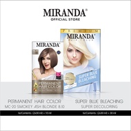 Miranda Paket Rambut Pastel Super Blue Bleaching & MC20 Smokey Ash Ash Blonde Golden Brown 30ml