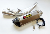 ชุดท่อ ADV150 ท่อแต่ง HONDA ADV150+ AK14 นิ้วเงินปากเคฟล่า