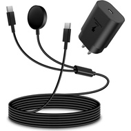 2 in1 Samsung Watch Charger,25W USB C Fast Charger Compatible with Galaxy Watch 8/7/6/6 Classic/5 Pr