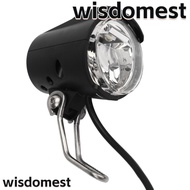 WISDOMEST Bicycle Headlight, DC 12V To 60V 3 Pin Bike LED Headlight, Durable 2.4W IPX4 Waterproof Su