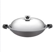 42cm Non-Stick Casserole Wok With Stainless Steel Lid