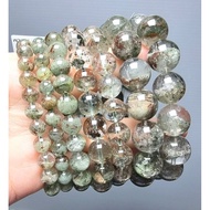 Natural Green Phantom Crystal Bracelet Treasure Bowl