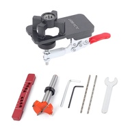 HL Hinge Hole Drill Guide Locator Metal Concealed 35mm Cabinet Door Hinge Jig with Clamp Hinges Moun