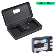 PALO NB-2L NB 2L 2LH NB-2LH Camera Battery+Storage Box LCD Charger For Canon 350D 400D S70 S80 G7 G9